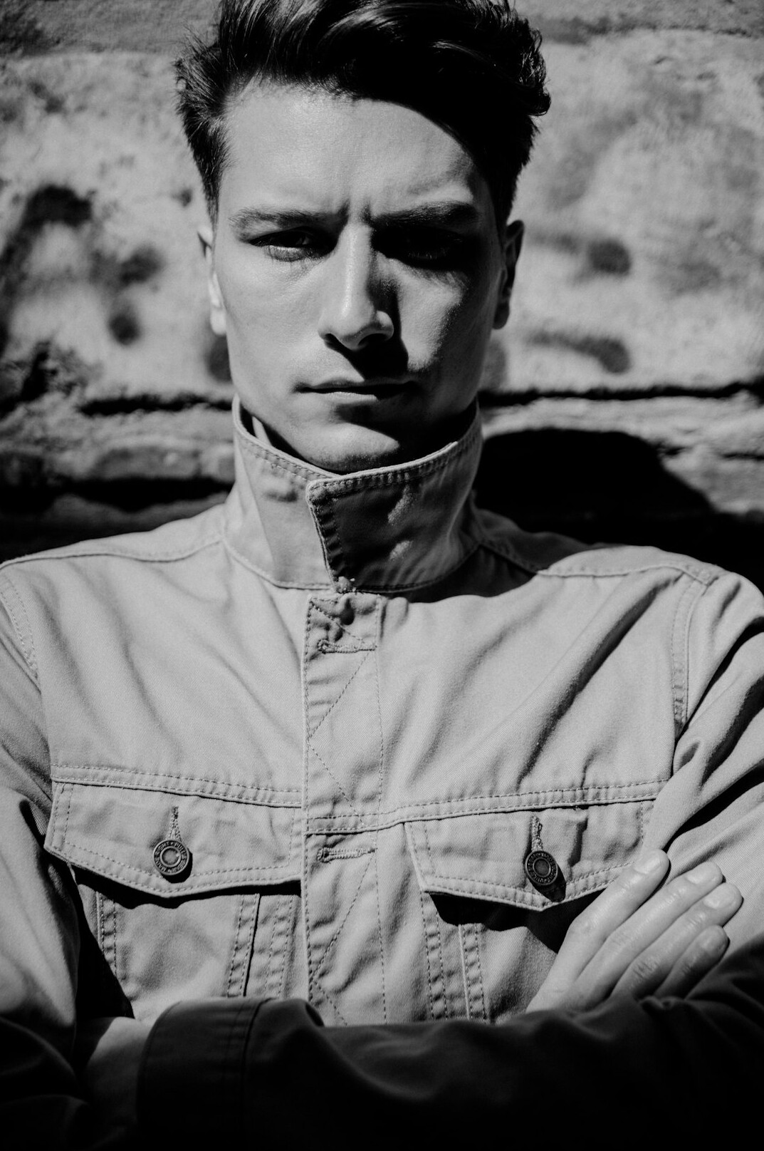 Portrait of a man in a shirt and jacket with a calm expression